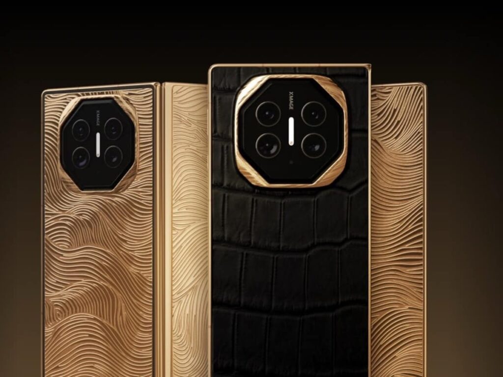 Popular brand launches tri-fold phone made of 24-karat gold and crocodile leather, priced at this amount