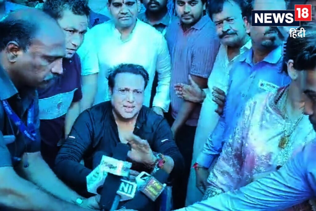 Crowd Gathers as Govinda Leaves Hospital, Actor Gets Emotional