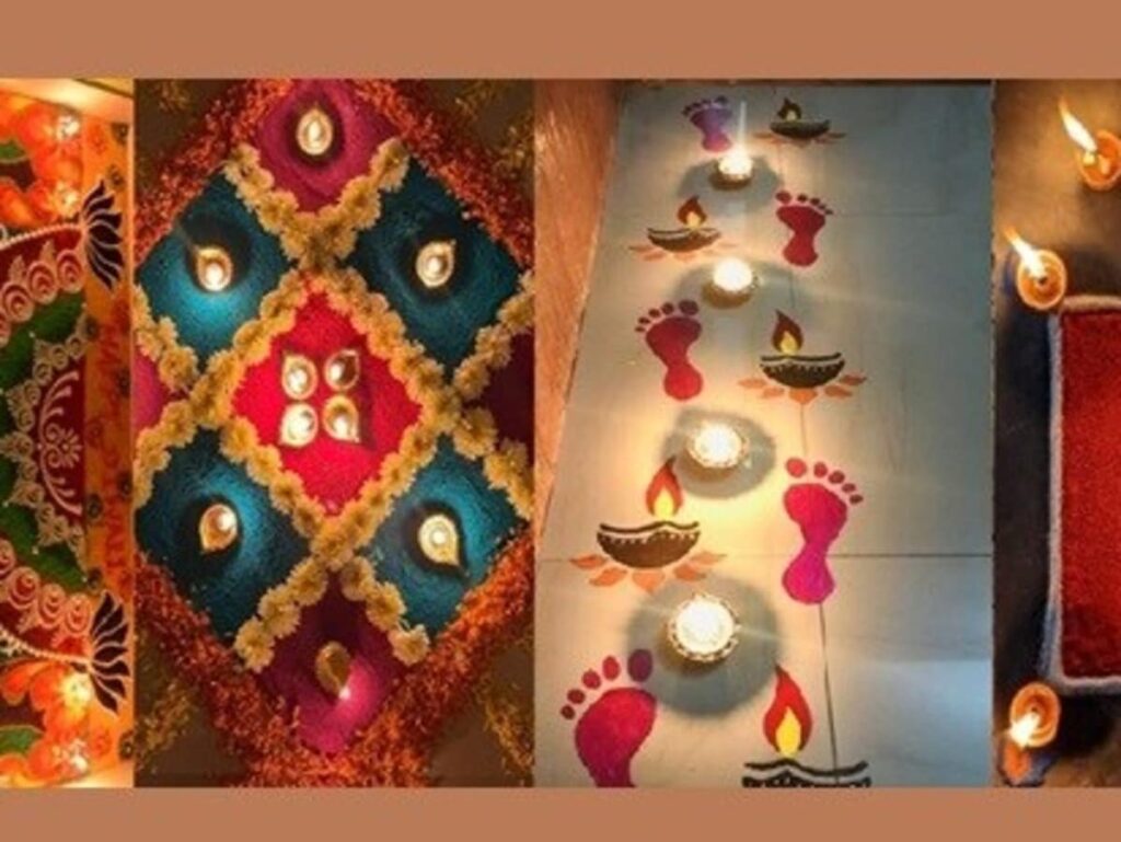 Diwali Rangoli Trends: From Carpet Styles to Lakshmi Prints, Explore the Latest Designs!