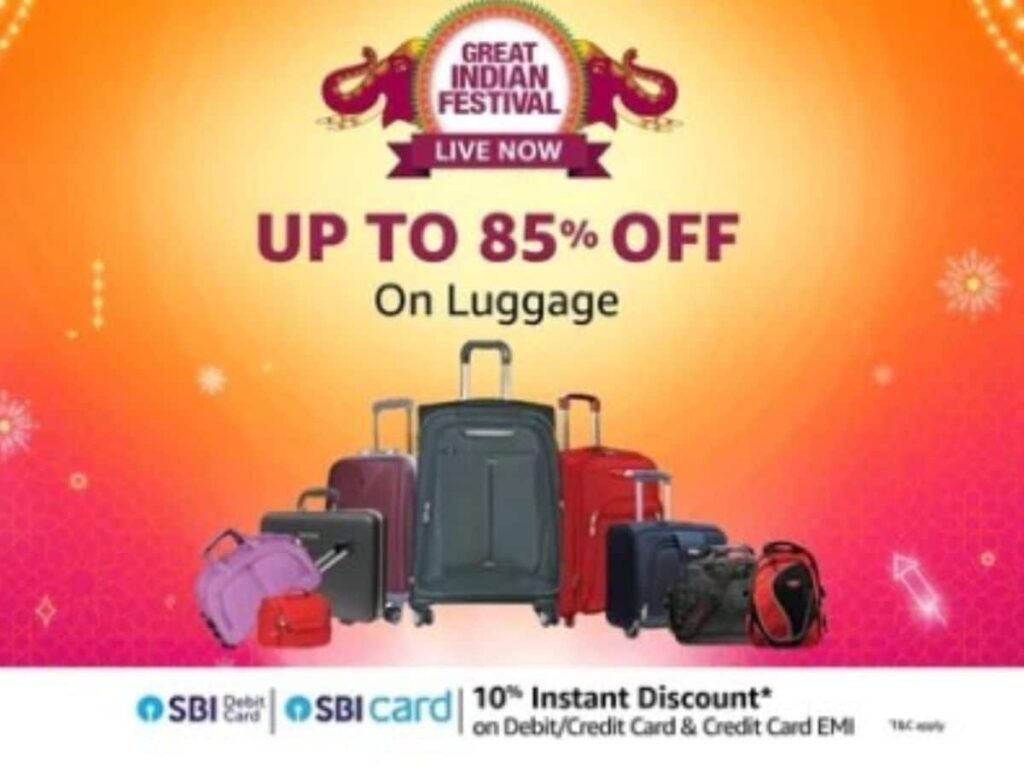 Massive 85% Off in Amazon Sale: Unmissable Deals on Suitcases and Travel Bags!