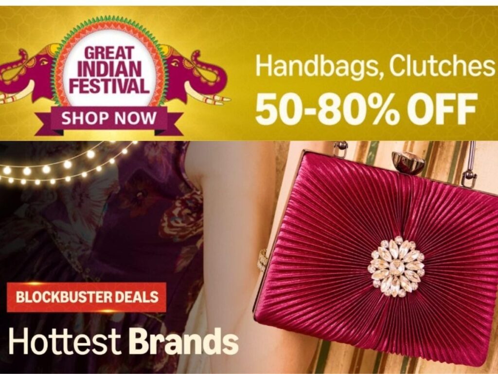 Snag Stylish Branded Handbags at Up to 80% Off in the Amazon Diwali Sale!