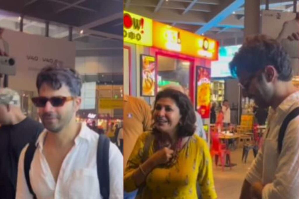 Varun Dhawan Spotted at Airport with Woman Chasing Him and a Dog