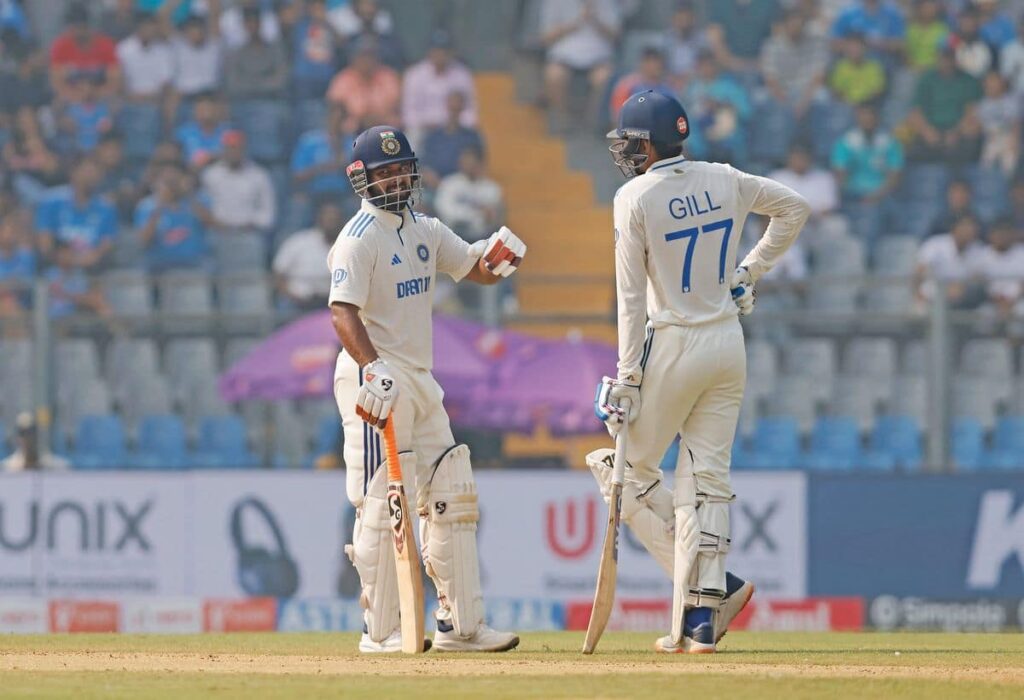 IND vs NZ 3rd Test: India scores 263 in first innings, leads by 28; Shubman Gill misses century.