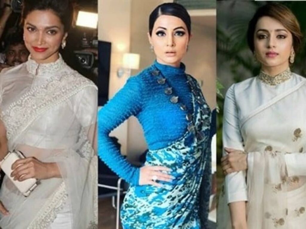 Transform Your Regular Saree with These 5 Stylish High-Neck Blouse Designs for Every Occasion!