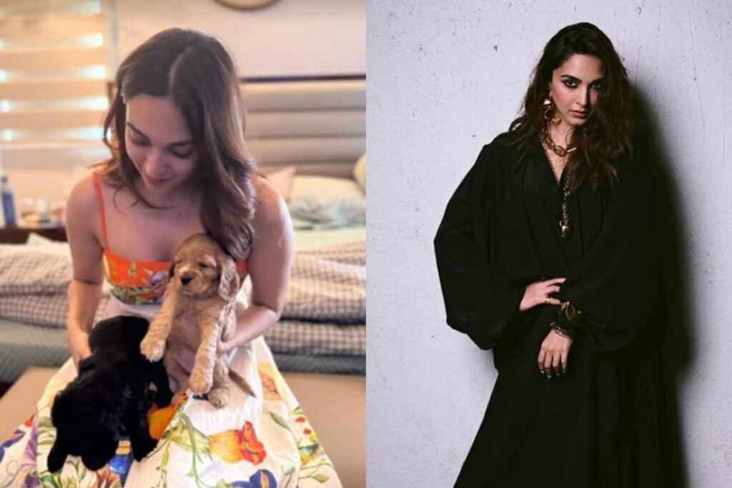 Kiara Advani Shines with Glow While Playing with Adorable Puppy